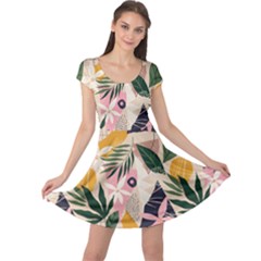 Tropical Love Cap Sleeve Dress by designsbymallika