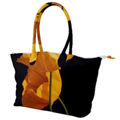 Yellow Poppies Canvas Shoulder Bag by Audy