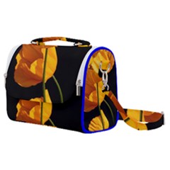 Yellow Poppies Satchel Shoulder Bag by Audy