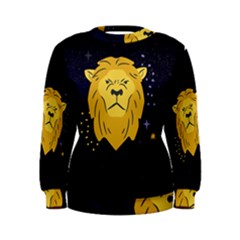 Zodiak Leo Lion Horoscope Sign Star Women s Sweatshirt by Alisyart