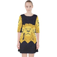Zodiak Leo Lion Horoscope Sign Star Pocket Dress by Alisyart