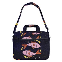 Fish Pisces Astrology Star Zodiac Shoulder Laptop Bag by HermanTelo