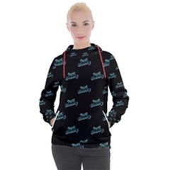 Just Beauty Words Motif Print Pattern Women s Hooded Pullover by dflcprintsclothing