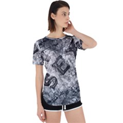 Sex Painting Word Letters Perpetual Short Sleeve T-shirt by Dutashop