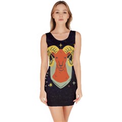 Zodiak Aries Horoscope Sign Star Bodycon Dress by Alisyart