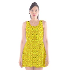 Flowers From Heaven  With A Modern Touch Scoop Neck Skater Dress by pepitasart