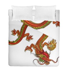 Dragon Art Glass Metalizer China Duvet Cover Double Side (full/ Double Size) by HermanTelo