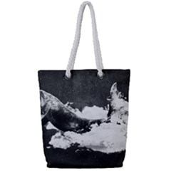 Whale Dream Full Print Rope Handle Tote (small) by goljakoff