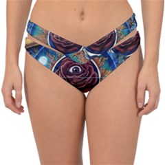 Grateful-dead-ahead-of-their-time Double Strap Halter Bikini Bottom by Sapixe