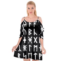 The Anglo Saxon Futhorc Collected Inverted Cutout Spaghetti Strap Chiffon Dress by WetdryvacsLair