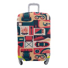 Guitar And Trip Luggage Cover (small) by designsbymallika