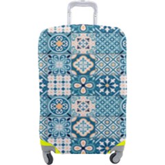 Ceramic Tile Pattern Luggage Cover (large) by designsbymallika