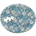 Ceramic Tile Pattern Wooden Puzzle Round View3