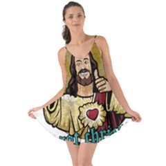 Buddy Christ Love The Sun Cover Up by Valentinaart