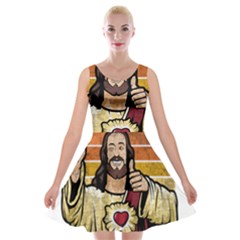 Got Christ? Velvet Skater Dress by Valentinaart