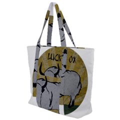 Chinese New Year ¨c Year Of The Ox Zip Up Canvas Bag by Valentinaart