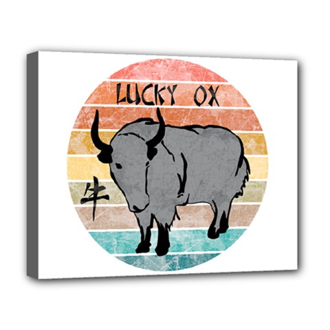 Chinese New Year ¨c Year Of The Ox Deluxe Canvas 20  X 16  (stretched) by Valentinaart