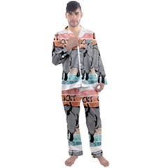 Chinese New Year ¨c Year Of The Ox Men s Long Sleeve Satin Pajamas Set by Valentinaart