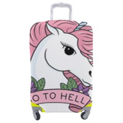 Go To Hell Luggage Cover (medium) by Valentinaart