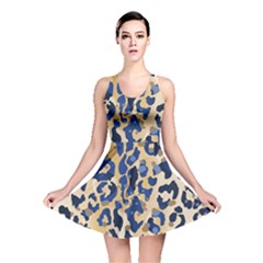 Leopard Skin  Reversible Skater Dress by Sobalvarro
