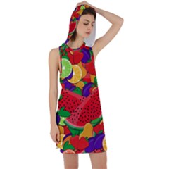 Fruit Life 2  Racer Back Hoodie Dress by Valentinaart