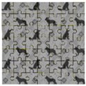 Shepherds Damask Pattern Wooden Puzzle Square View1