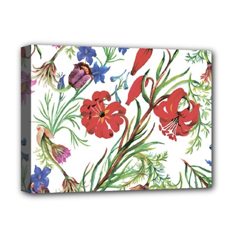 Summer Flowers Deluxe Canvas 16  X 12  (stretched)  by goljakoff