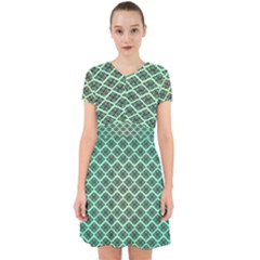 Pattern Texture Geometric Pattern Green Adorable In Chiffon Dress by Dutashop