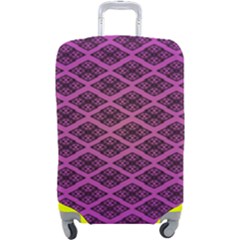 Pattern Texture Geometric Patterns Purple Luggage Cover (large) by Dutashop