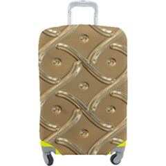 Gold Background Modern Luggage Cover (large) by Dutashop