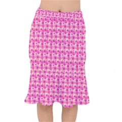 Heart Pink Short Mermaid Skirt by Dutashop