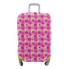 Heart Pink Luggage Cover (small) by Dutashop