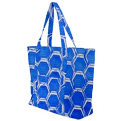 Hexagon Windows Zip Up Canvas Bag by essentialimage365