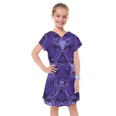 Mandala Neon Kids  Drop Waist Dress by Dutashop