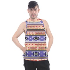 Native American Pattern Men s Sleeveless Hoodie by ExtraGoodSauce