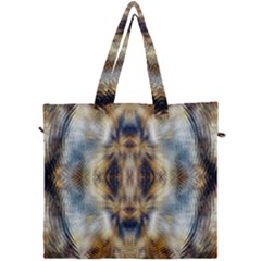 Retro Hippie Vibe Psychedelic Silver Canvas Travel Bag by CrypticFragmentsDesign
