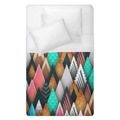 Abstract Triangle Tree Duvet Cover (single Size) by Dutashop