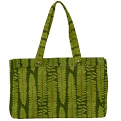 Fern Texture Nature Leaves Canvas Work Bag by Dutashop