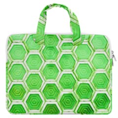 Hexagon Windows Macbook Pro Double Pocket Laptop Bag (large) by essentialimage365