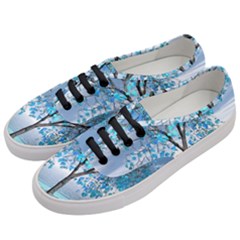 Crystal Blue Tree Women s Classic Low Top Sneakers by icarusismartdesigns