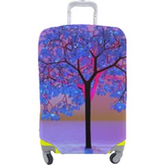 Tree Sunset Luggage Cover (large) by icarusismartdesigns
