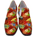 Floral Abstract Women Slip On Heel Loafers View1