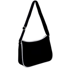 Color Black Zip Up Shoulder Bag by Kultjers