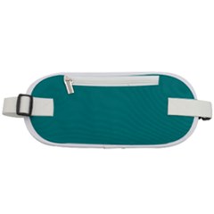 Color Teal Rounded Waist Pouch by Kultjers