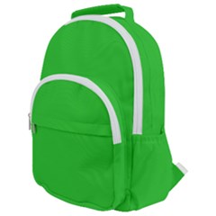Color Lime Green Rounded Multi Pocket Backpack by Kultjers