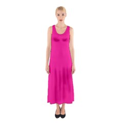 Color Deep Pink Sleeveless Maxi Dress by Kultjers