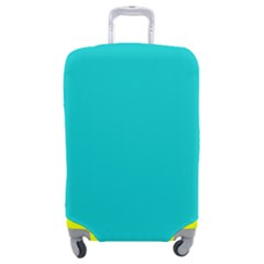 Color Dark Turquoise Luggage Cover (medium) by Kultjers
