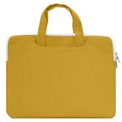 Color Goldenrod Macbook Pro Double Pocket Laptop Bag (large) by Kultjers