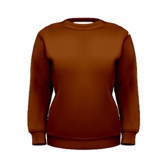 Color Saddle Brown Women s Sweatshirt by Kultjers