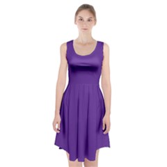 Color Rebecca Purple Racerback Midi Dress by Kultjers